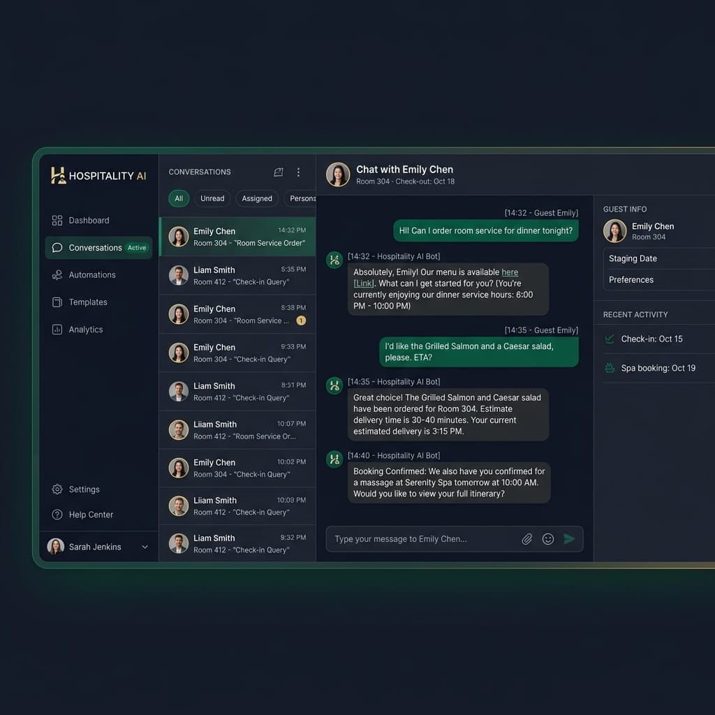 Concierge AI Chat Dashboard